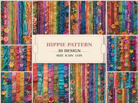 Download Embellished Textile Flower Junk Journal - Junk journal Collection