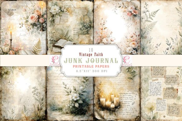Download Vintage Faith Junk Journal Pages - Junk journal Collection