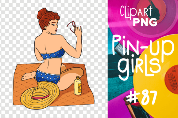 Download Pin-up Girl Sexy Woman Retro Clipart Png - Premium Resources