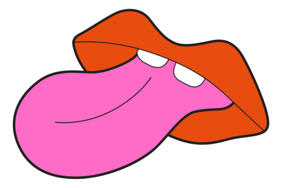 Download Sexy Female Lips with Tongue out. Colorf - Premium Resources