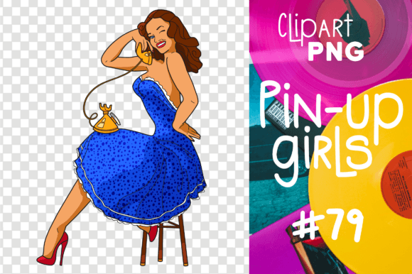 Download Pin-up Girl Sexy Woman Retro Clipart Png - Premium Bundle