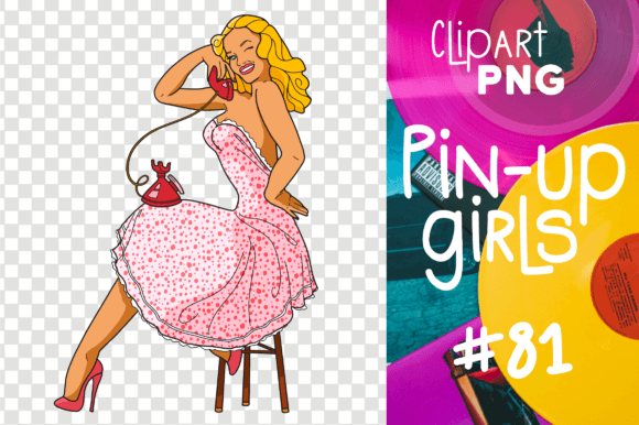 Download Pin-up Girl Sexy Woman Retro Clipart Png - Premium Bundle