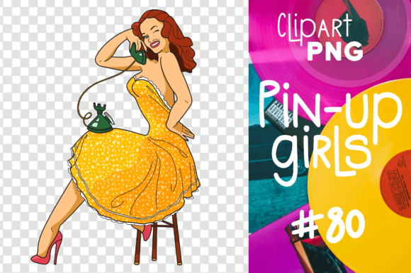 Download Pin-up Girl Sexy Woman Retro Clipart Png - Premium Bundle
