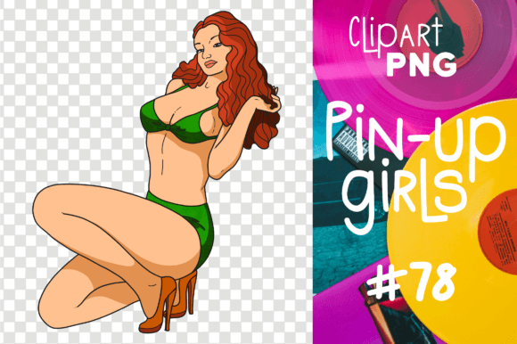 Download Pin-up Girl Sexy Woman Retro Clipart Png - Premium Bundle