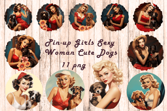 Download Pin-up Girls Sexy Woman Cute Dogs - Premium Resources